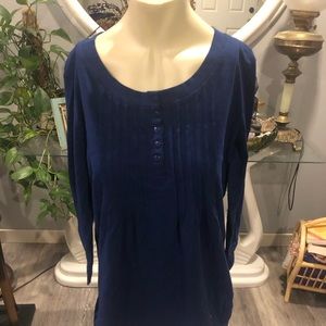 AMERICAN SWEETHEART royal blue tunic top